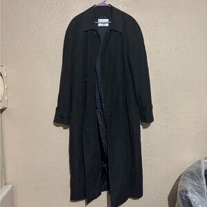 Delta Men's Black Longline Trench Coat